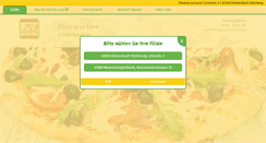 Desktop Screenshot of pizzerialaluna.de