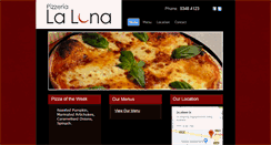 Desktop Screenshot of pizzerialaluna.com.au